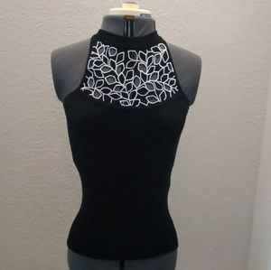 Women's silk blend sleeveless knitted top